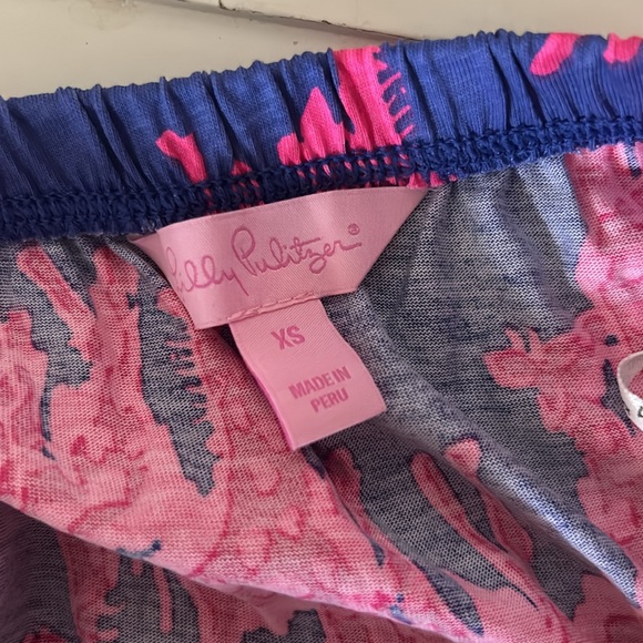 Lilly Pulitzer WINDSOR Giraffe Strapless Dress, Blue Iris / Pink, Size: XS - Picture 3 of 3